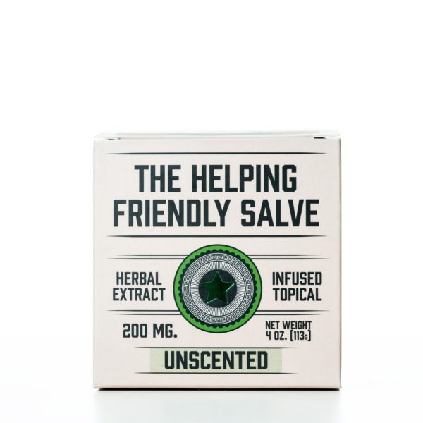 The Helping Friendly Salve Infused Topical - Unscented - 200MG 4oz