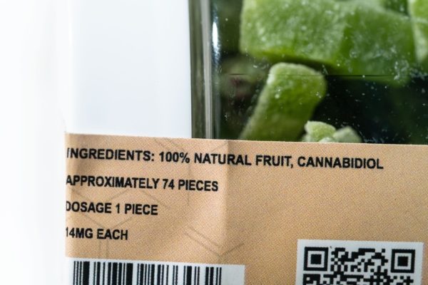 Just CBD Dried Fruit - Kiwi Chunks - 1000MG
