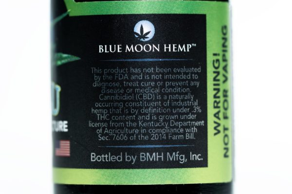 Blue Moon Hemp - Tru Blu Natural - Premium Tincture - 1000mg