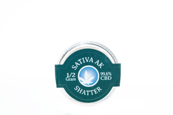 Blue Moon Sativa AK - CBD Shatter - 1/2G