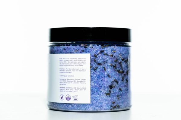 CBD Bath World Salt Soaks - Lavender - 200MG 16oz