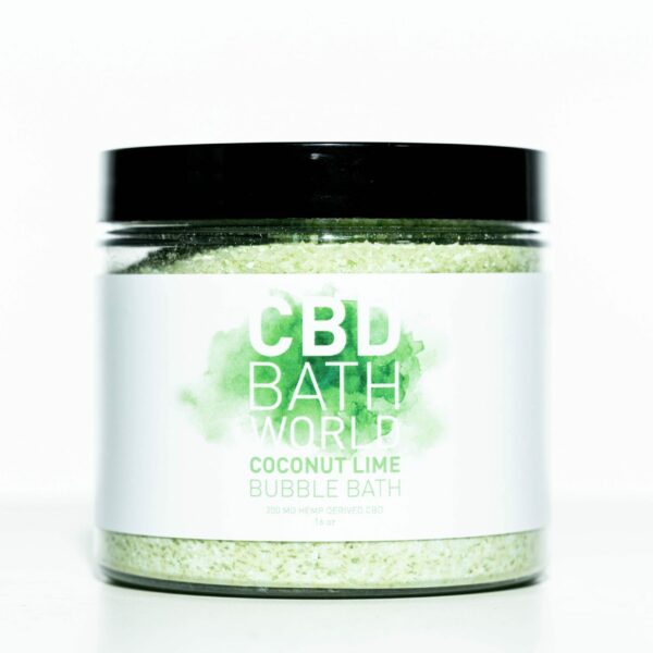 CBD Bath World Bubble Bath - Coconut Lime - 200MG 16oz