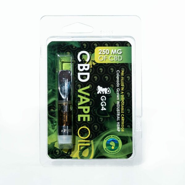 Pure Hemp Botanicals CBD Vape Oil - GG4 - 250MG 0.5G Cartridge