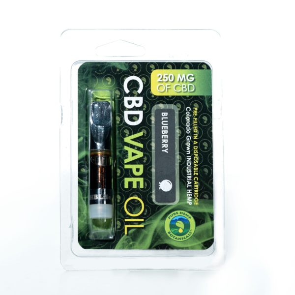 Pure Hemp Botanicals CBD Vape Oil - Blueberry - 250MG 0.5G Cartridge
