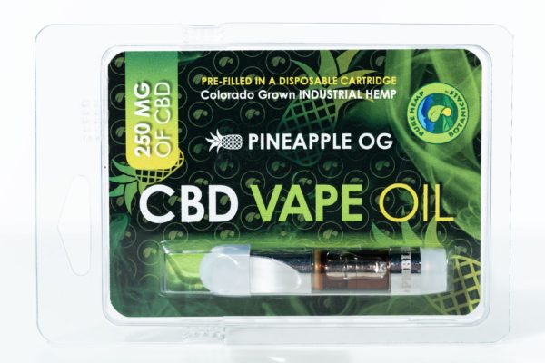 Pure Hemp Botanicals CBD Vape Oil - Pineapple OG - 250MG 0.5G Cartridge