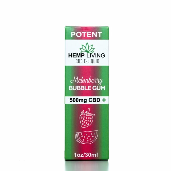 Hemp Living CBD Melonberry Bubble Gum - 500MG - 30ML