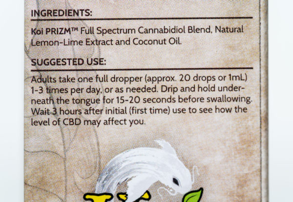 Koi Naturals CBD Lemon Lime - 2000MG - 30ML 4
